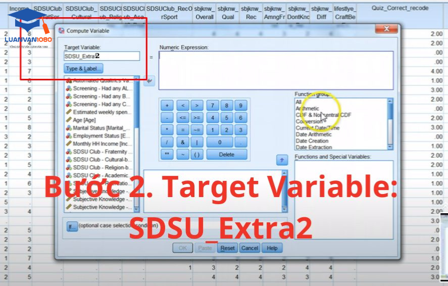 Bước 2. Target Variable: Total_Cognitive