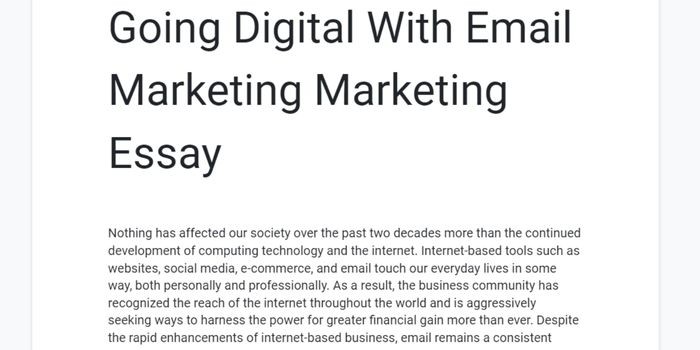 Assignment tầm quan trọng của email marketing