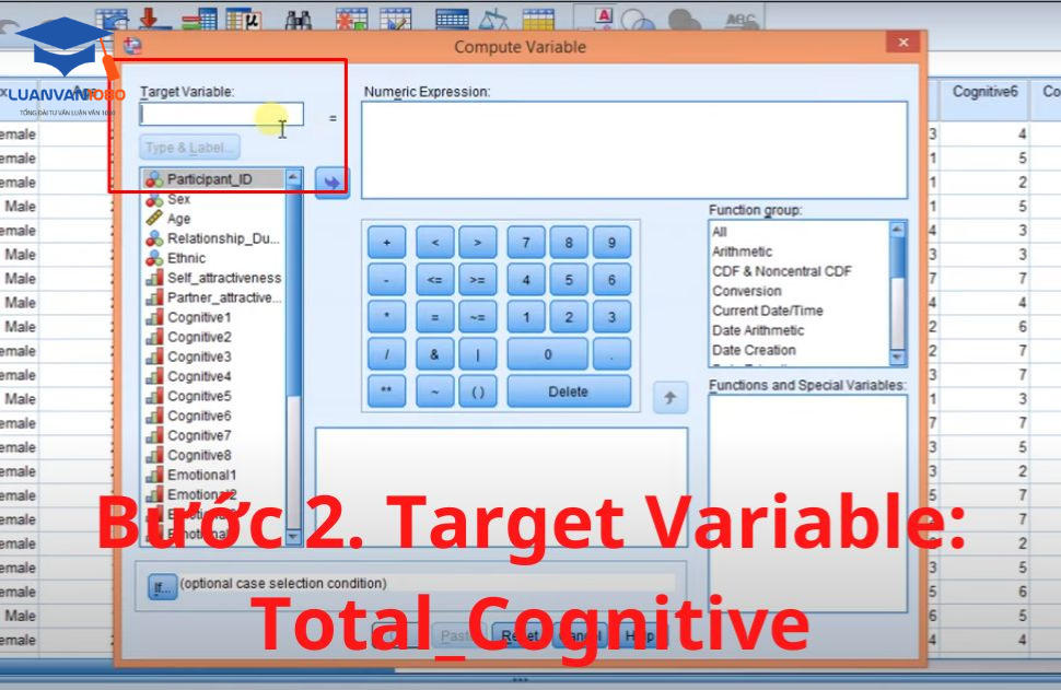 Bước 2. Target Variable: Total_Cognitive