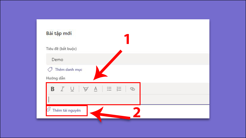 Bước 7: Hướng dẫn bài tập