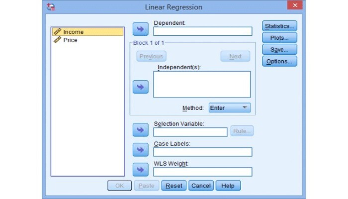 Các bước chạy hồi quy đơn biến trong spss