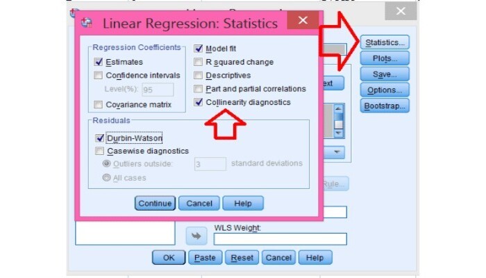 nhấn chọn Statistics