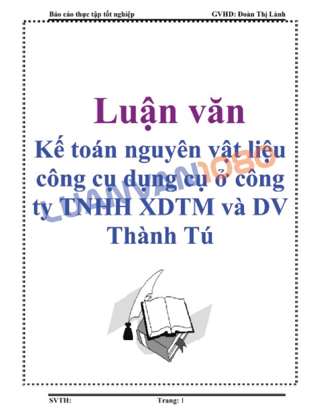 Bài luận kế toán công cụ dụng cụ tại công ty Thương Mại và Dịch vụ 