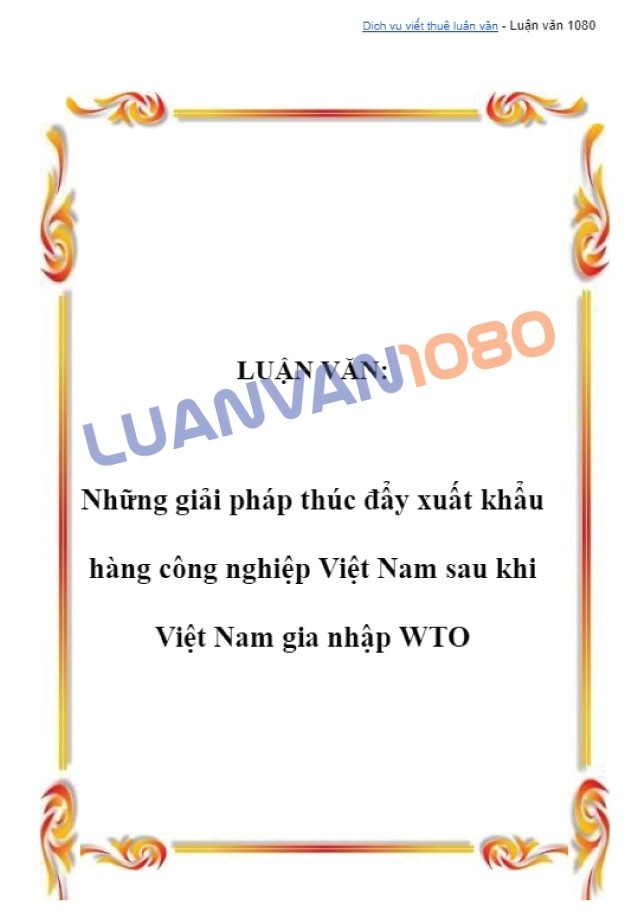 Bài luận văn kế toán xuất nhập khẩu hàng gia công