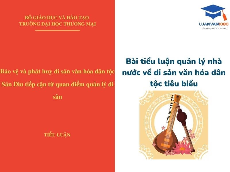 Bài tiểu luận quản lý nhà nước về di sản văn hóa dân tộc tiêu biểu