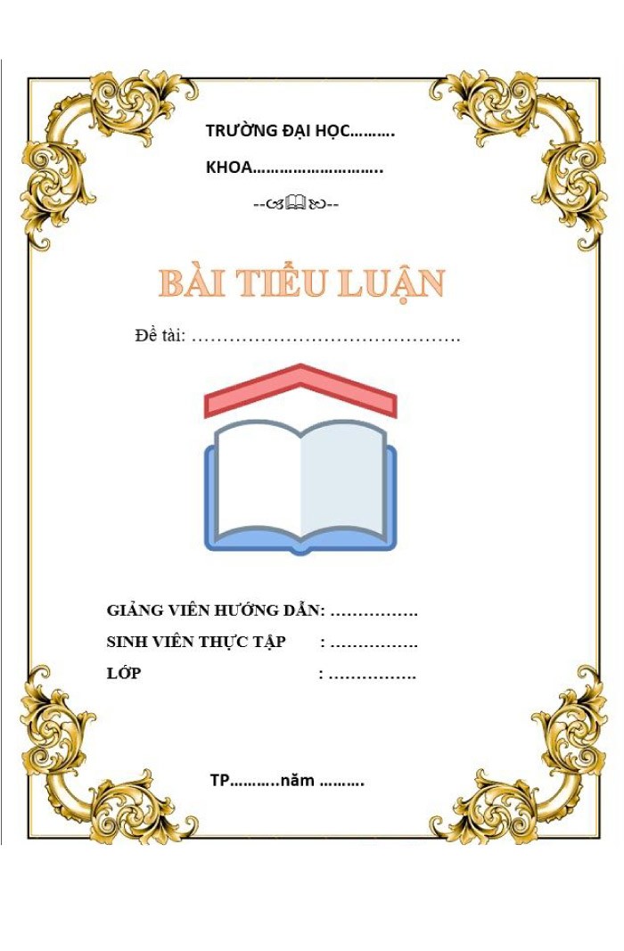 Mẫu bìa tiểu luận triết học đẹp