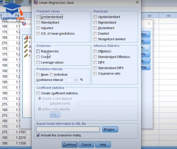 Bước 5 Giao diện Linear Regression Save