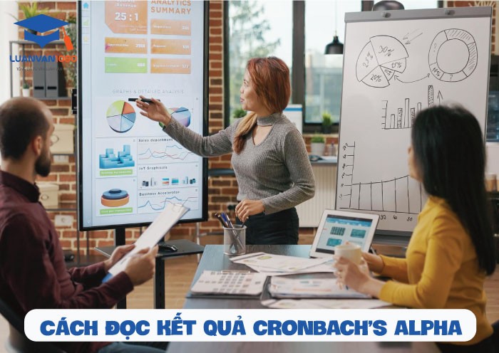 Giá trị của Cronbach alpha sẽ thể hiện kết quả