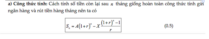 Công thức tính lãi kép