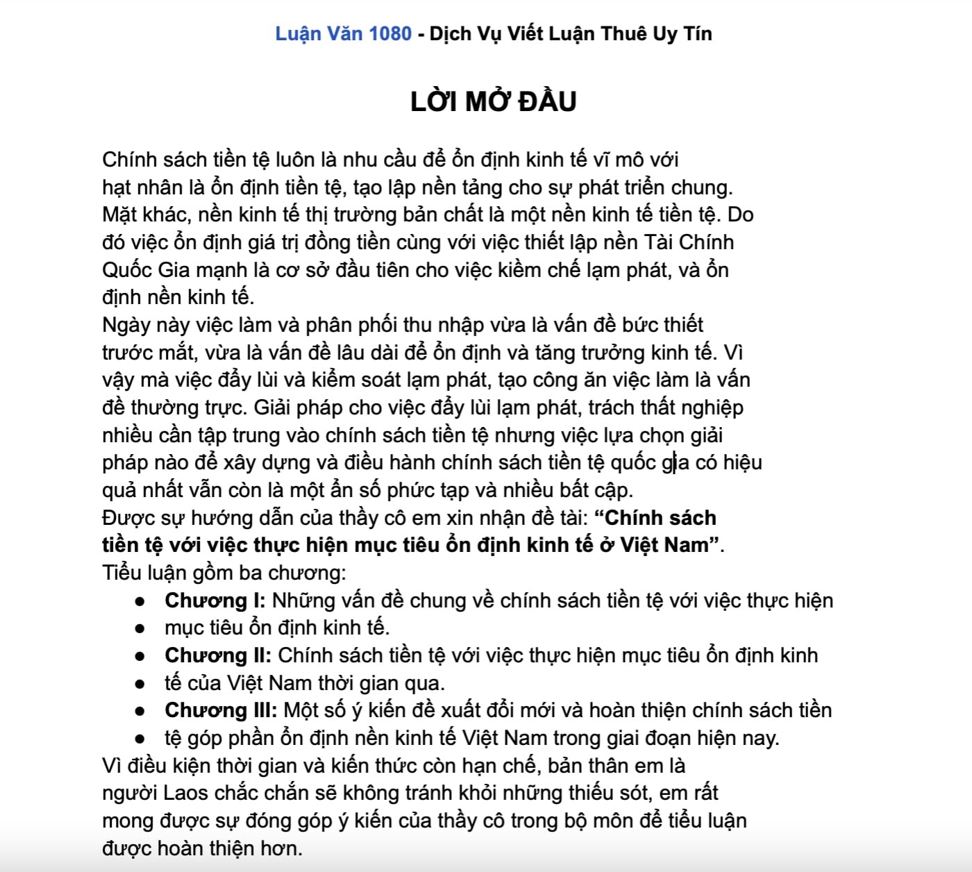 Mẫu 1