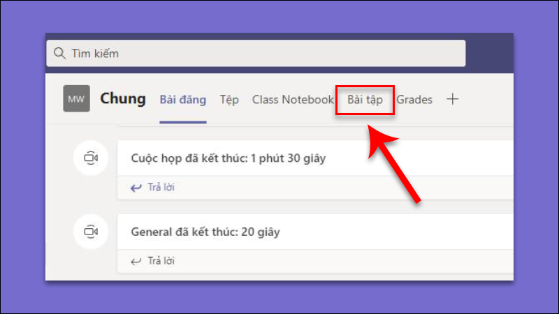 Bước 3: Tạo bài tập assignment trên microsoft team