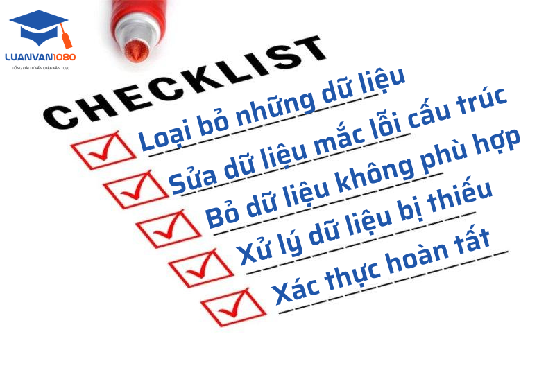 5 bước tiến hành làm sạch dữ liệu