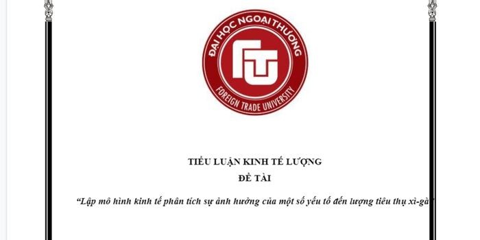 Sự ảnh hưởng của một số yếu tố đến lượng tiêu thụ xì-gà