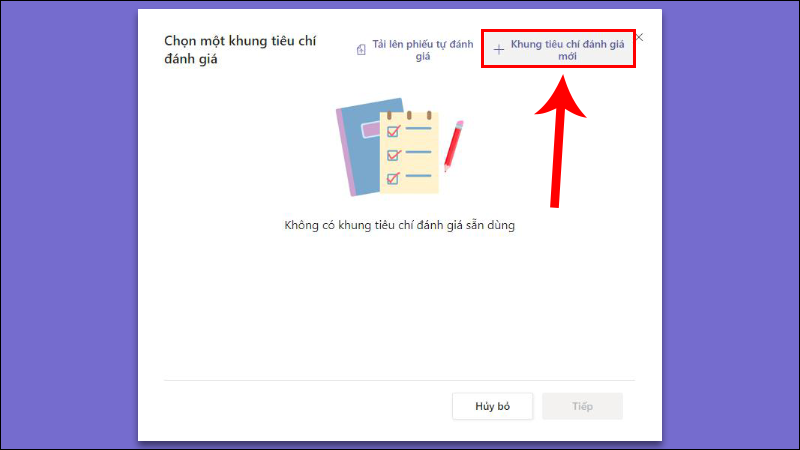 Bước 3: Thêm khung đánh giá cho form