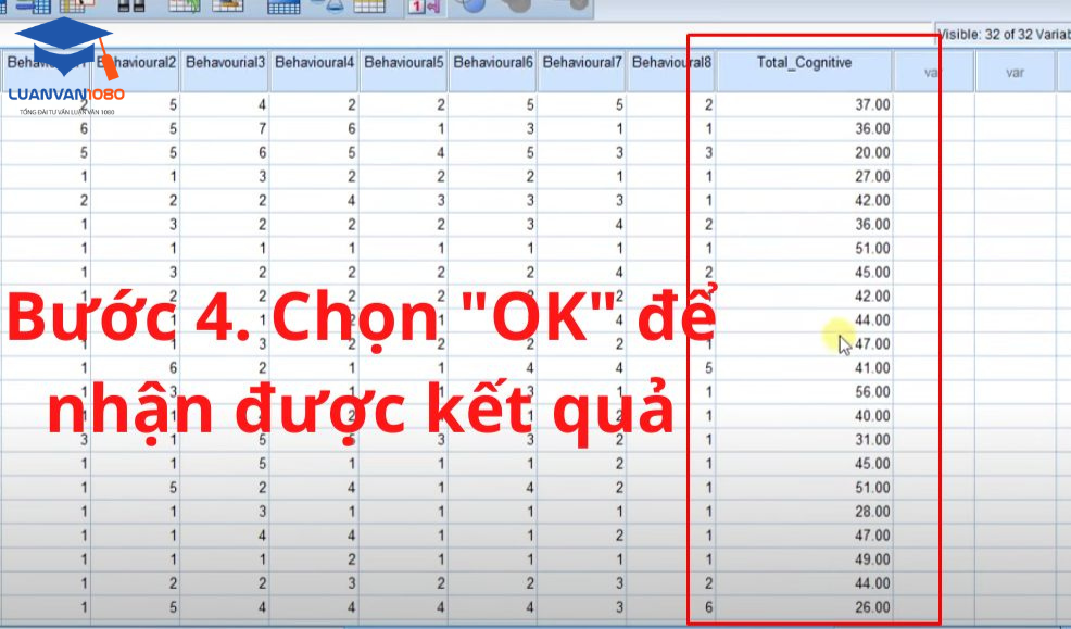 Bước 4. Chọn “OK” và nhận kết quả