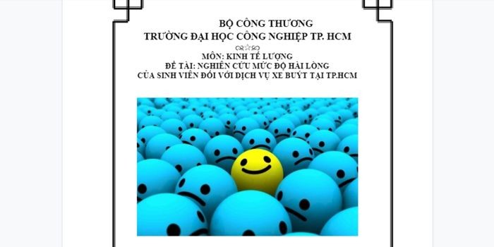 Nghiên cứu mức độ hài lòng của sinh viên đối với dịch vụ xe buýt