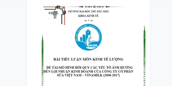 Mô hình hồi quy các yếu tố ảnh hưởng đến lợi nhuận kinh doanh