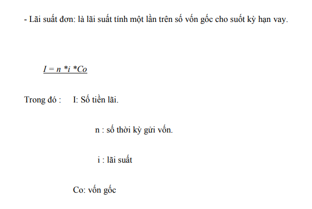 Lãi suất đơn