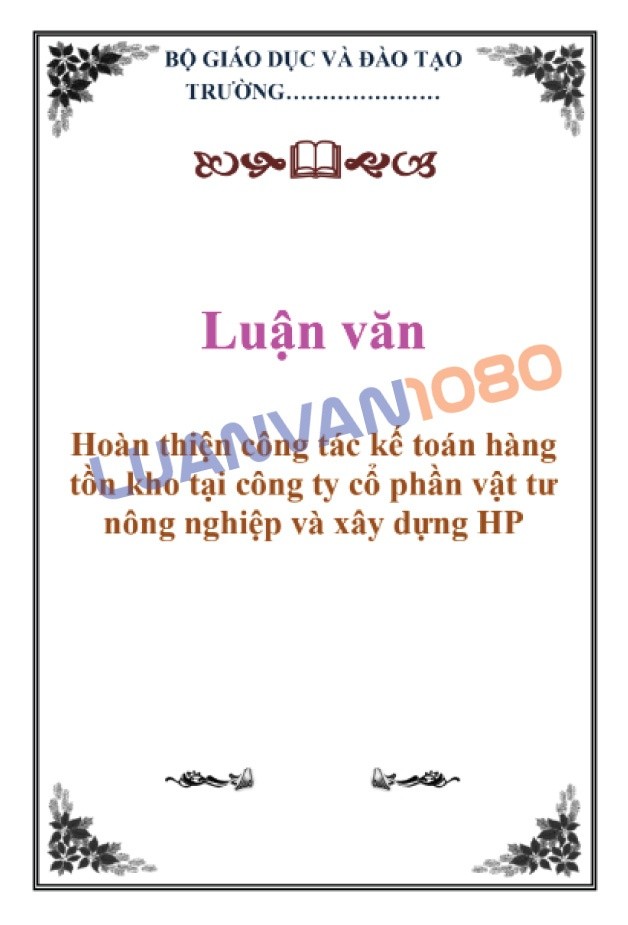 Luận văn kế toán hàng tồn kho tại công ty vật tư và xây dựng Hải Phòng