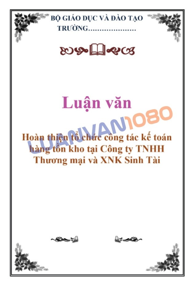 Luận văn kế toán hàng tồn kho tại công ty xuất nhập khẩu Sinh Tài