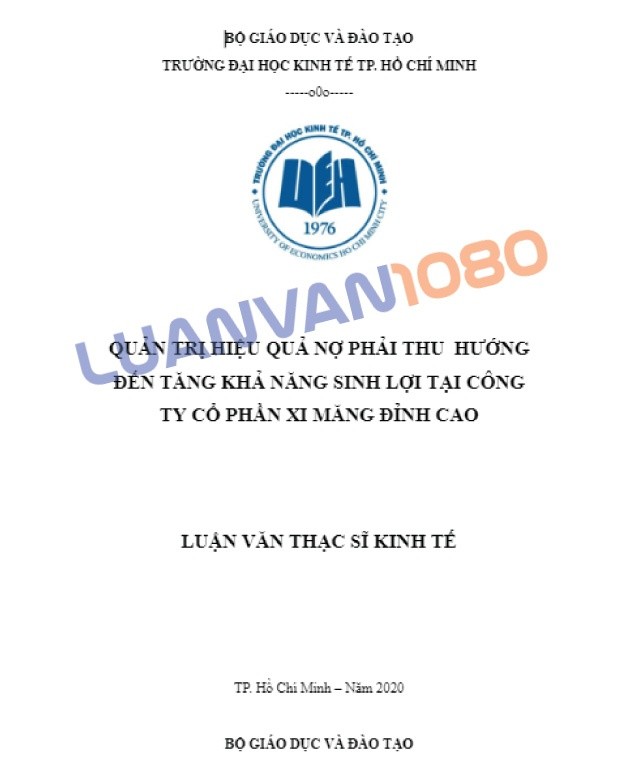 Luận văn kế toán phải thu khách hàng tại công ty xi măng