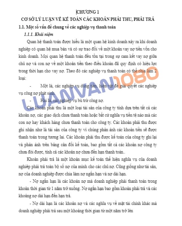 Luận văn kế toán phải thu khách hàng mới
