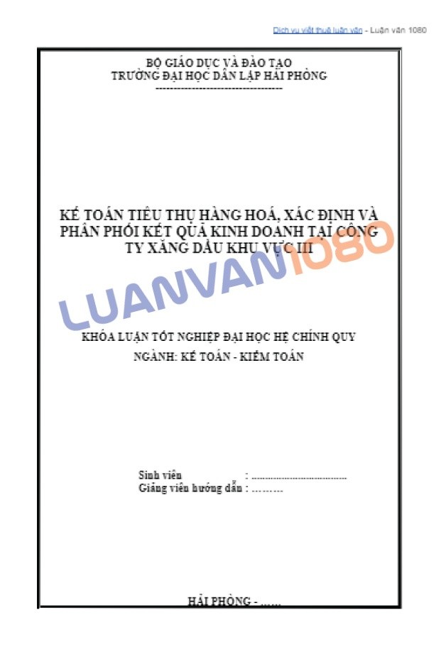 Bài luận văn kế toán xuất nhập khẩu xăng dầu
