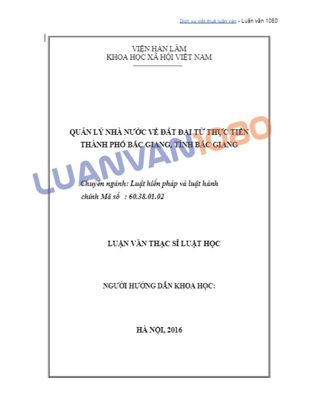 Mẫu luận văn quản lý nhà nước về đất đai 4.0