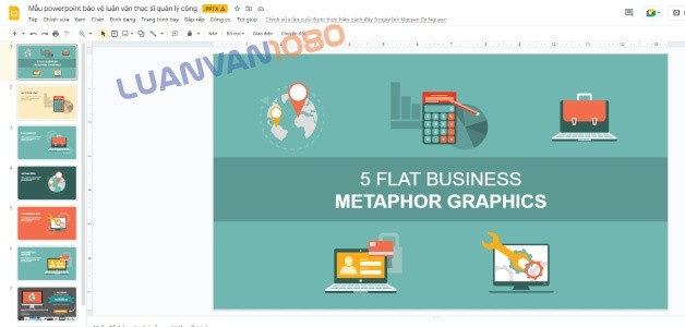 Mẫu powerpoint bảo vệ luận văn thạc sĩ quản lý công