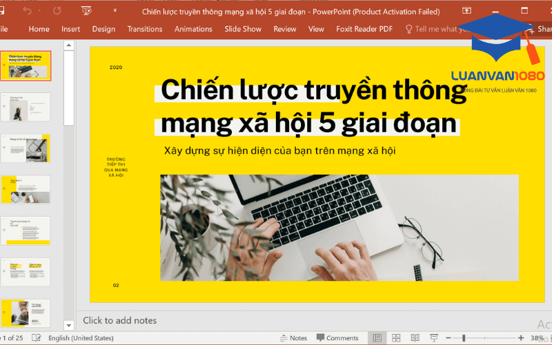 Mẫu slide luận văn thạc sĩ marketing đẹp