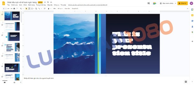 Slide tiểu luận về kế toán ngân hàng